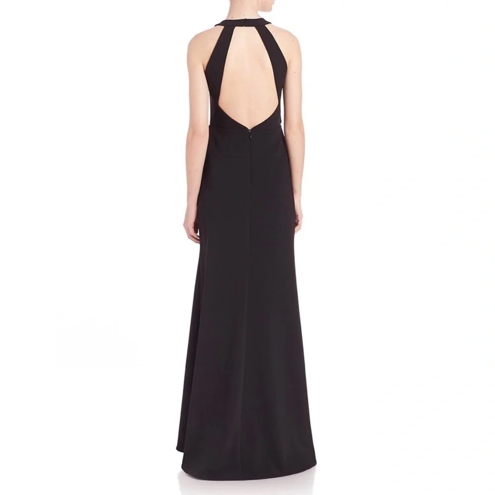 BCBGMAXAZRIA Salome Cutout Halter Gown Dress NWT - Picture 2 of 16